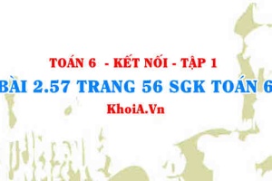 Bài 2.57 trang 56 SGK Toán 6 tập 1 Kết nối tri thức